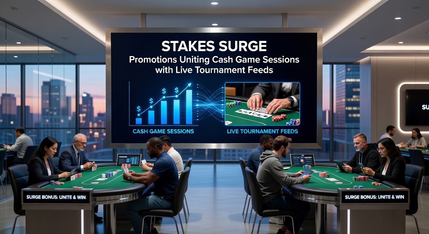 Grafiek met groei van stakes surge promoties en spelersstatistieken tijdens WSOP events
